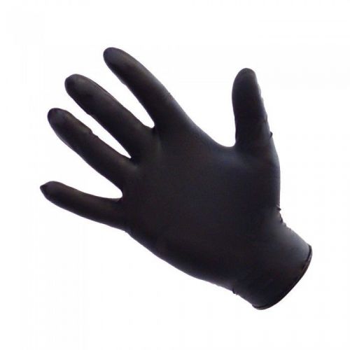 Dynarex Black Latex Exam Glove, Medium Size, 1000 pc