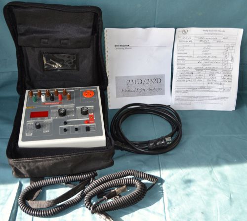 Fluke 232D Electrical Saftety / ECG  Analyzer with Case, Cable and Manual