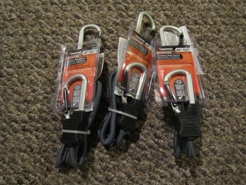 Keeper 06158 48&#034; Super Duty Bungee Cord with Carabiner Hook 3-Total