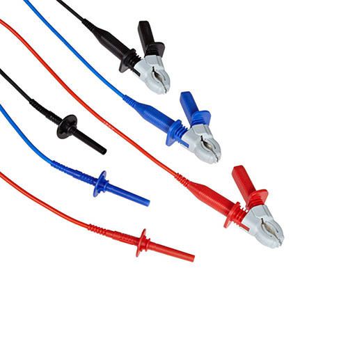 Megger 1002-531 3-piece insulated lead clip set, 3kv test voltage for sale