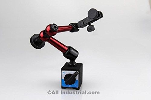 All Industrial 3D Mini Magnetic Base Holder 50 lbs. Pull 9&#034; Reach for Dial &amp;