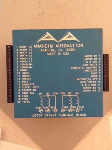 Anaheim automation motor driver terminal block, dpd11ra1/2300 for sale