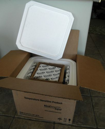 Kool Temp GTS Styrofoam insulated shipping container cardboard box insert gel