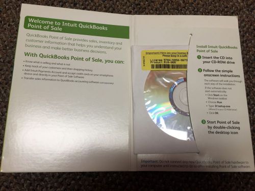 QuickBooks Point of Sale Basic 2013 USED, Software and Hardware Bundle