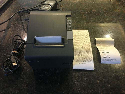 Epson micros tm-t88iv  m129h pos thermal receipt printer w/ power supply for sale