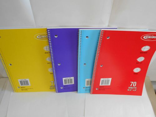 15 Unison Note books. 70 sheets per book. 10.5&#034; x 8&#034;. 1 Subject. AT