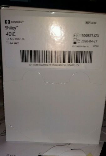 SHILEY CANNULA 4DIC REFERENCE 4DIC QUANTITY 10 in box NEW EXP 4-2020