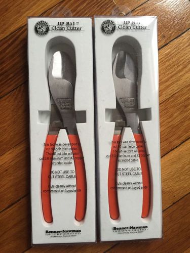 2 New Benner-Nawman UP-B41 The &#034;&#034;Clean&#034;&#034; Cable Cutters/Orange