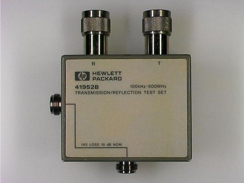 HP model 41952B 100KHz to 500MHz 75 ohm Transmission/Reflection Test Set.