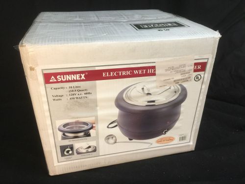 SUNNEX ESW-10 SOUP WARMER 10.5 Qt Commercial Kitchen Equipment Kettle Server NEW