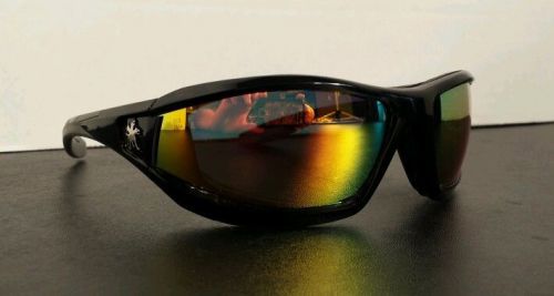 Crews Reaper Fire Mirror Lens Foam Lined Safety Glasses Sunglasses Z87 RP21R