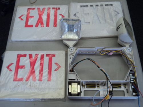 EXITRONIX VEX-EL95 POLYCARBONATE COMBINATION LED EXIT