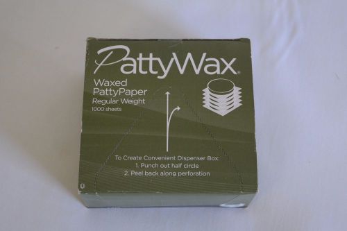 1000 ct heavyweight waxed patty paper (ac41) for sale