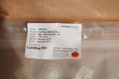 Sartorius Stedim CultiBag RM 20L Basic BioReactor #DBB020L Qty:1 Sterile Sealed