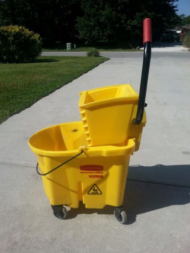 Rubbermaid wave brake 35 qt mop bucket/wringer system commercial 90-7680-a1 for sale