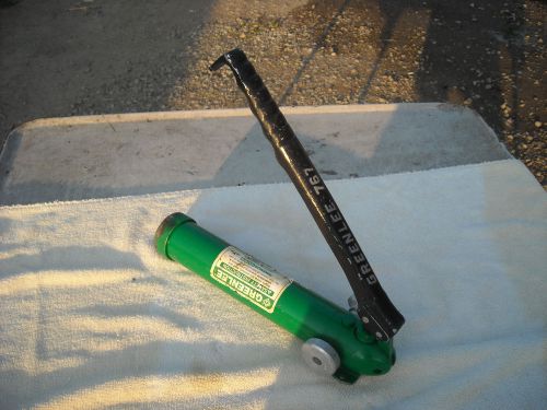 Greenlee Hydraulic Knockout Slug Buster Hand Pump Ram Model 767