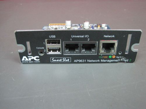 APC SMART SLOT NETWORK MANAGEMENT ADAPTER CARD 2 AP9631 USB 10/100