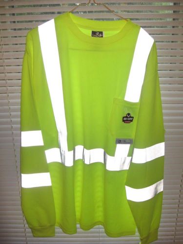 GET 3 NEW SAFETY NEON RAD WEAR RADIANDS WORK KING SZ LARGE SHIRTS PANTS