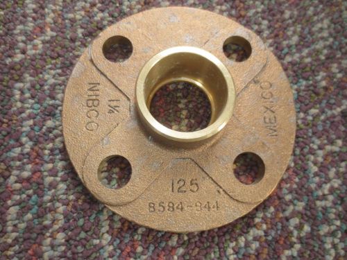 New nibco bronze flange 1-1/4&#034; class 150 p/n: b584-844 for sale