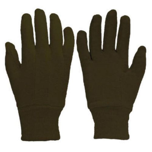 Kinco brown jersey work gloves size large farm construction gardening *lot 3* for sale