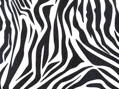 Zebra Tissue Paper 20&#034; X 30&#034; - 24 Sheet Pack