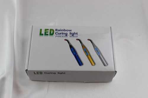 Dental wireless cordless LED Rainbow curing light lamp Silver EC
