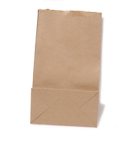 40 Natural Kraft Paper Bags 4.25&#034; x 2.75&#034; x 8.5&#034; Gusseted Bags That Stand Up