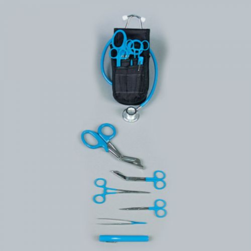 Emergency medical technician colormed deluxe holster set blue  1 ea for sale