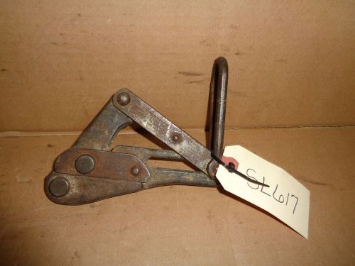KLEIN 1613-30 CABLE PULLER .08&#034;-.20&#034;, 1500 Lb Lineman Fence Wire Stretcher SL617