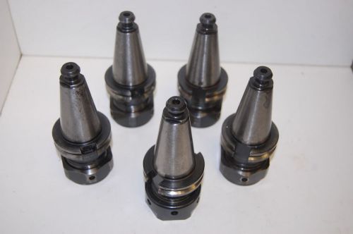 (5) briney fadal v40ch-100-300 cat40 tg100 collet holders for sale