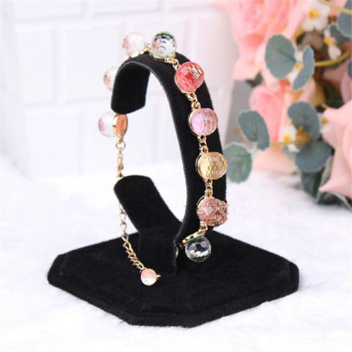 Velvet Bracelet Display Stand Holder C-Type for Watch Jewelry Decoration Gift TS