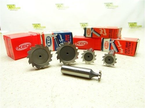 Lot of 5 hss key seat cutters 33/64&#034; to 1-33/64&#034; keo for sale