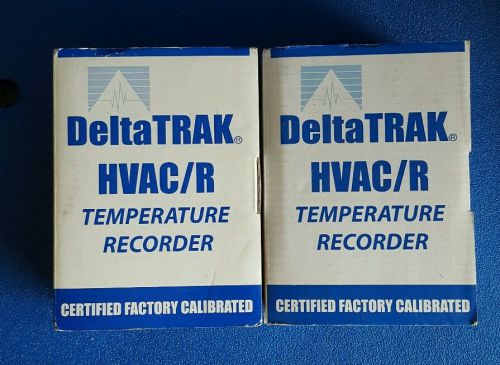 (2)DeltaTrak  5 Day temperature recorder HVAC/R