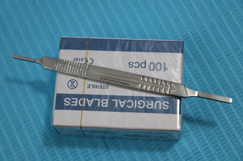 NEW  Surgical Scalpel Blade Handle Holder #3 &amp; #4 two in one fits on all blade