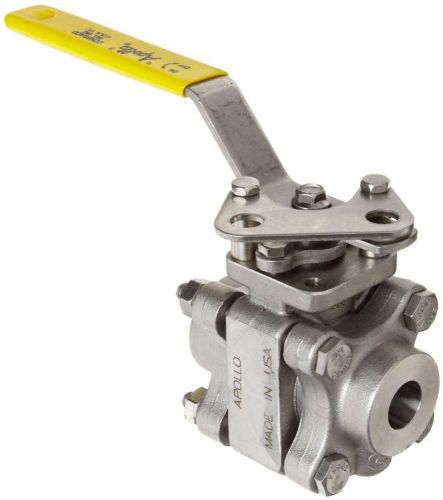 Apollo 86a-200 series stainless steel ball valve, three piece, inline, lever, 3/ for sale