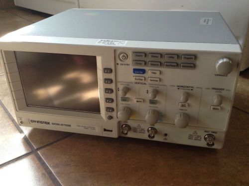 GW Instek GDS-2102 Digital Storage 2 Channel Oscilloscope Used