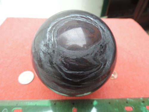 Specular hematite ore 3.76 inch, 1602 grams, sphere/ball/globe for sale