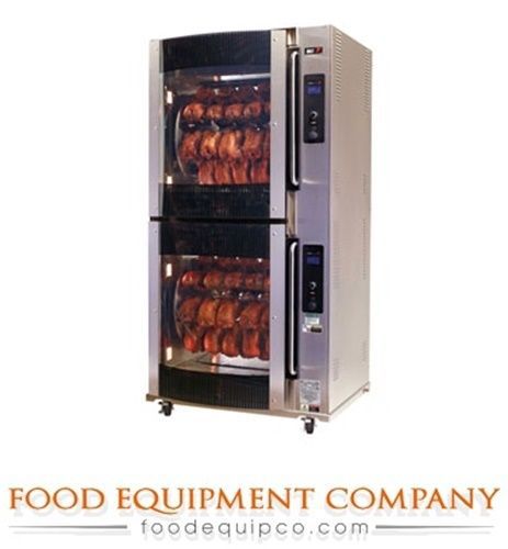 BKI VGG-16-F-PT Rotisserie Oven pass-thru electric double deck (80) 3lb...