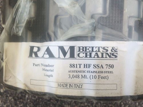 Stainless Steel Conveyor Chain  Ram Belts &amp; Chains  881T HF SSA 750  KVP