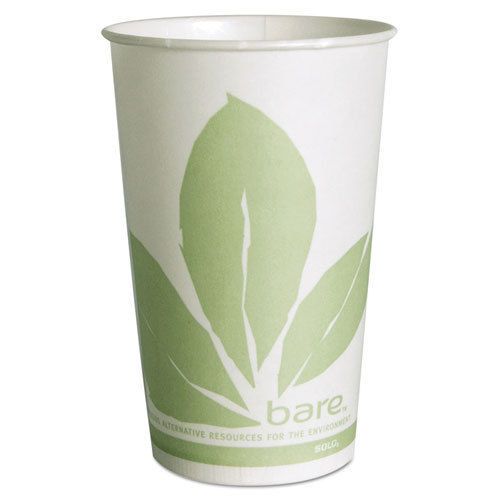 Paper Cold Cup, Bare Design, 16oz, 1000/Carton