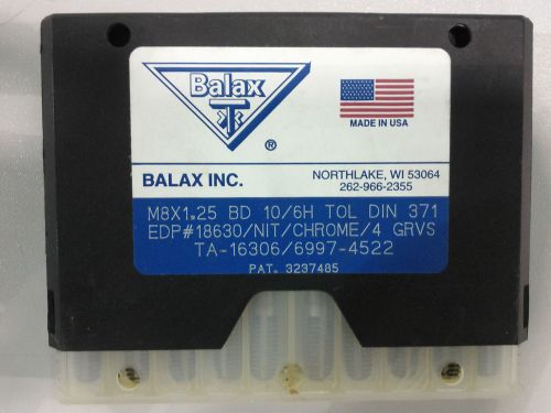 Balax 18630 - m8 x 1.25 roll form tap - 10 pieces per pkg. for sale