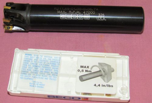 Seco r217.69-01.00--06.7a. indexable face mill with 10x inserts for sale