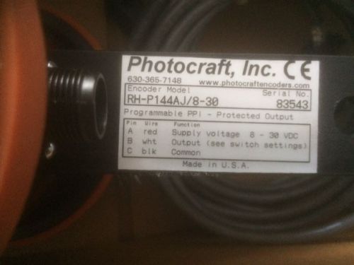 Photocraft new rh-p144aj/8-30 pulse encoder for sale