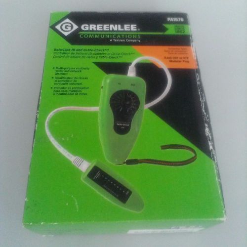 GREENLEE COMMUNICATIONS  PA1576 Data/Link ID And Cable Check