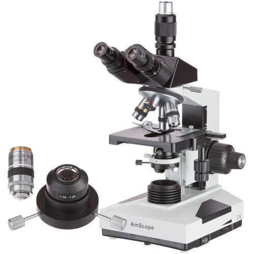 40x-2000x trinocular compound darkfield microscope with oil condenser and 100x i for sale