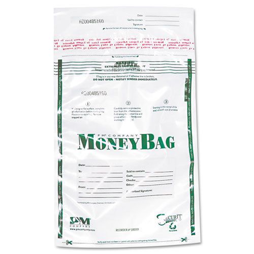 PM Company 58020 SecurIT Security Deposit Bags 9&#034; X 12&#034; 50 Pack