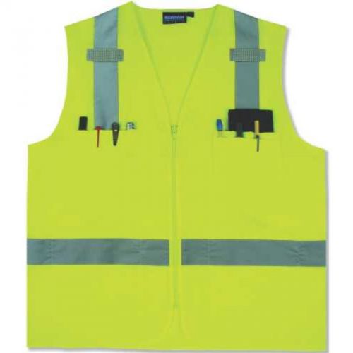 Class 2 Safety Vest Lime Lg Erb Industries, Inc. Safety Vests 61201 720609612014