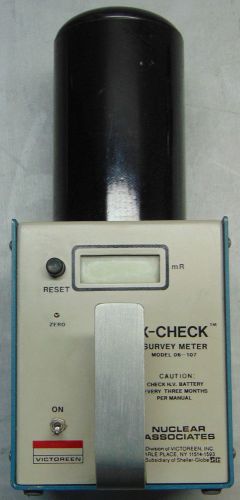 Nuclear Associates Victoreen 06-107 X-Check Survey Meter Radiation