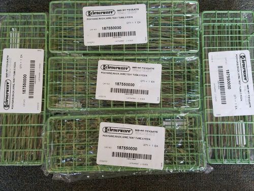 Lot of (5) new poxygrid 48 place test tube racks.  bel-air products for sale