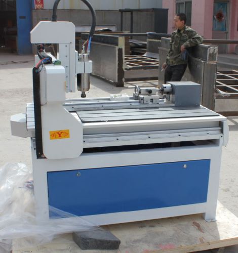 New 4 axis 3d rotary 6090 cnc router / engraver machine free shippe by sea for sale